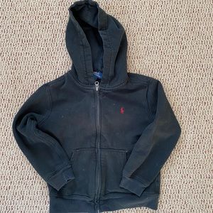 Black Zip Up Hoodie - Size 6
